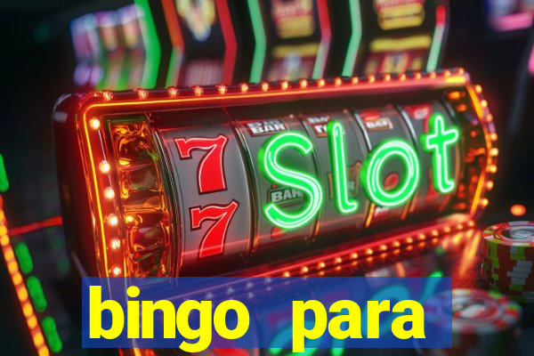 bingo para despedida de solteira para imprimir